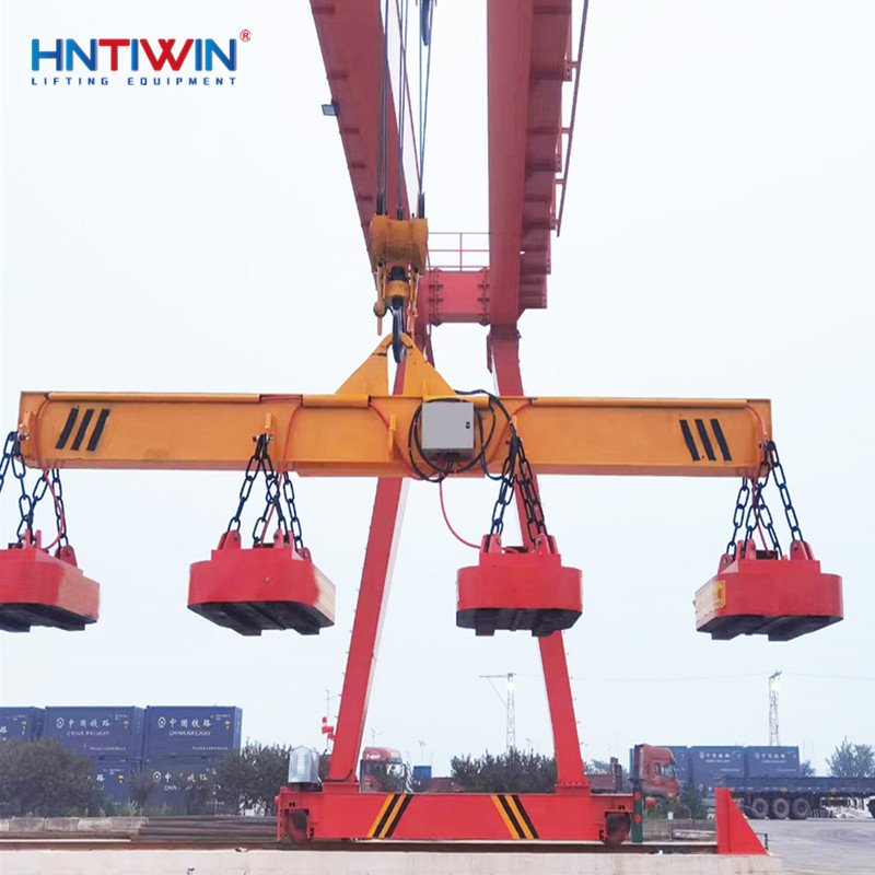 Factory low price Lifting beam 10ton electric magnetic plate lifter with 10% OFF PRICE
