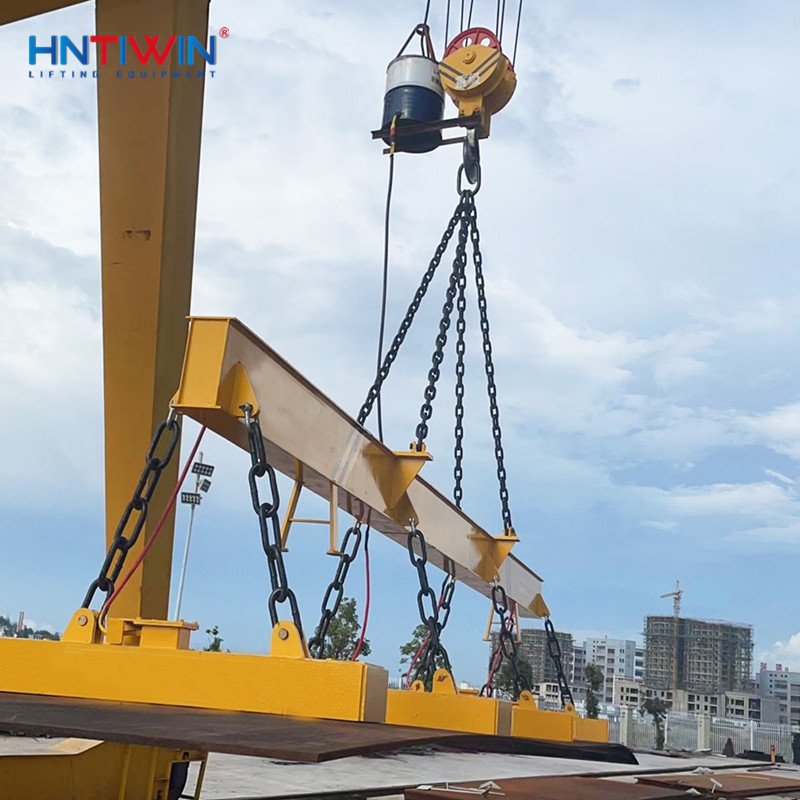 Factory low price Lifting beam 10ton electric magnetic plate lifter with 10% OFF PRICE