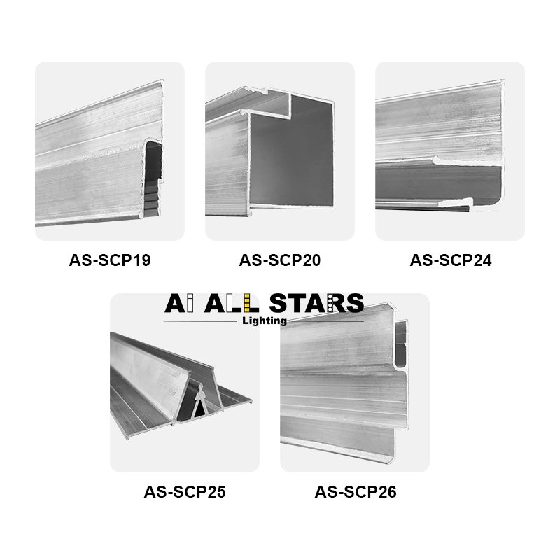 Russia Ukraine Stretch Ceiling Film Accessories Aluminum Frame Profile M Shape Profile PVC Stretch Ceiling Profile