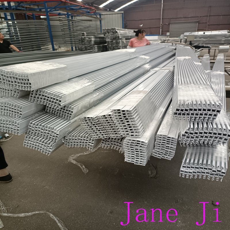 Extruded aluminum profile for white powder coated