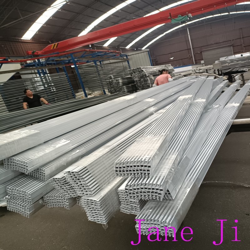 Extruded aluminum profile for white powder coated