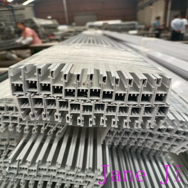 Extruded aluminum profile for white powder coated