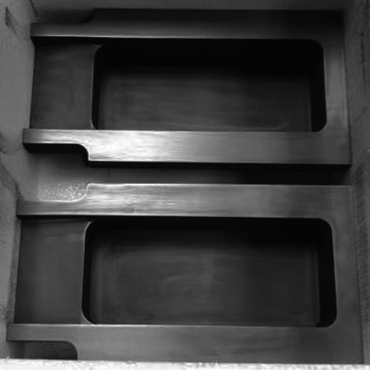 High purity isostatic aluminum ingot smelting graphite spout mold