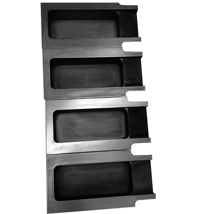 High purity isostatic aluminum ingot smelting graphite spout mold