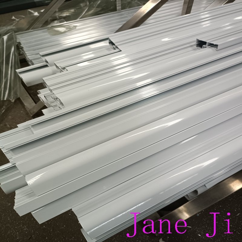 Super quality white powder coated aluminum profile