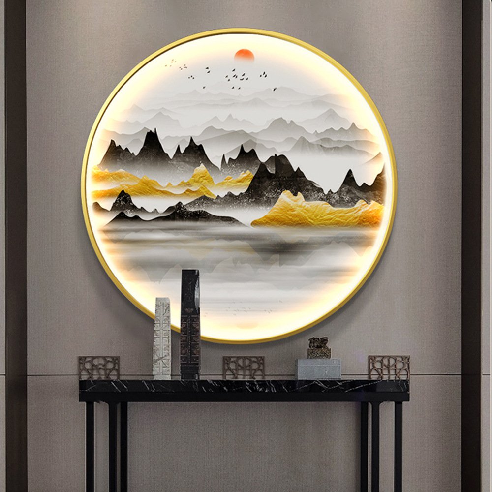 Bedroom barbershop bathroom led mirrors round aluminum mirror frame for aluminium profile