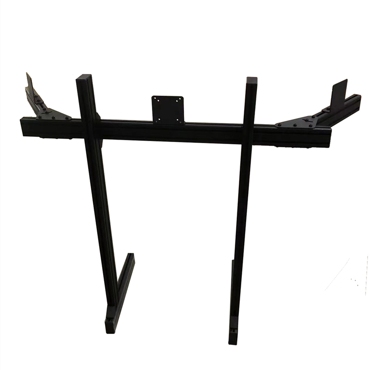 Aluminum Profile 4080 Multiple Monitor Mounts Triple Screen Arm Floor Bracket Monitor Stand for DIY Sim Racing Cockpit Simulator