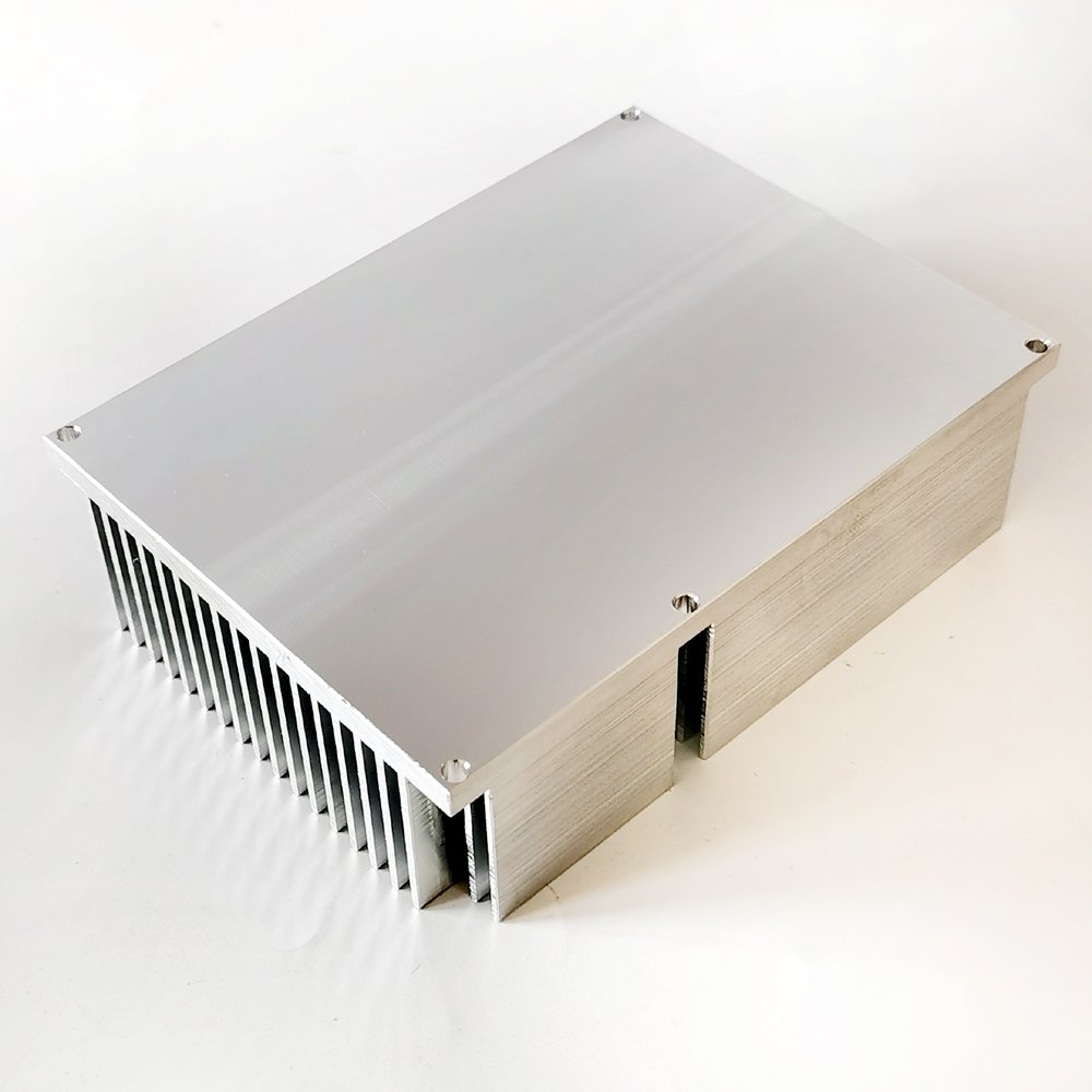Processor LED Inverter IGBT PCB Aluminum Heatsink 91.5(W)*35(H)*123(L)mm Custom CNC Milled Extruded Heat Sink