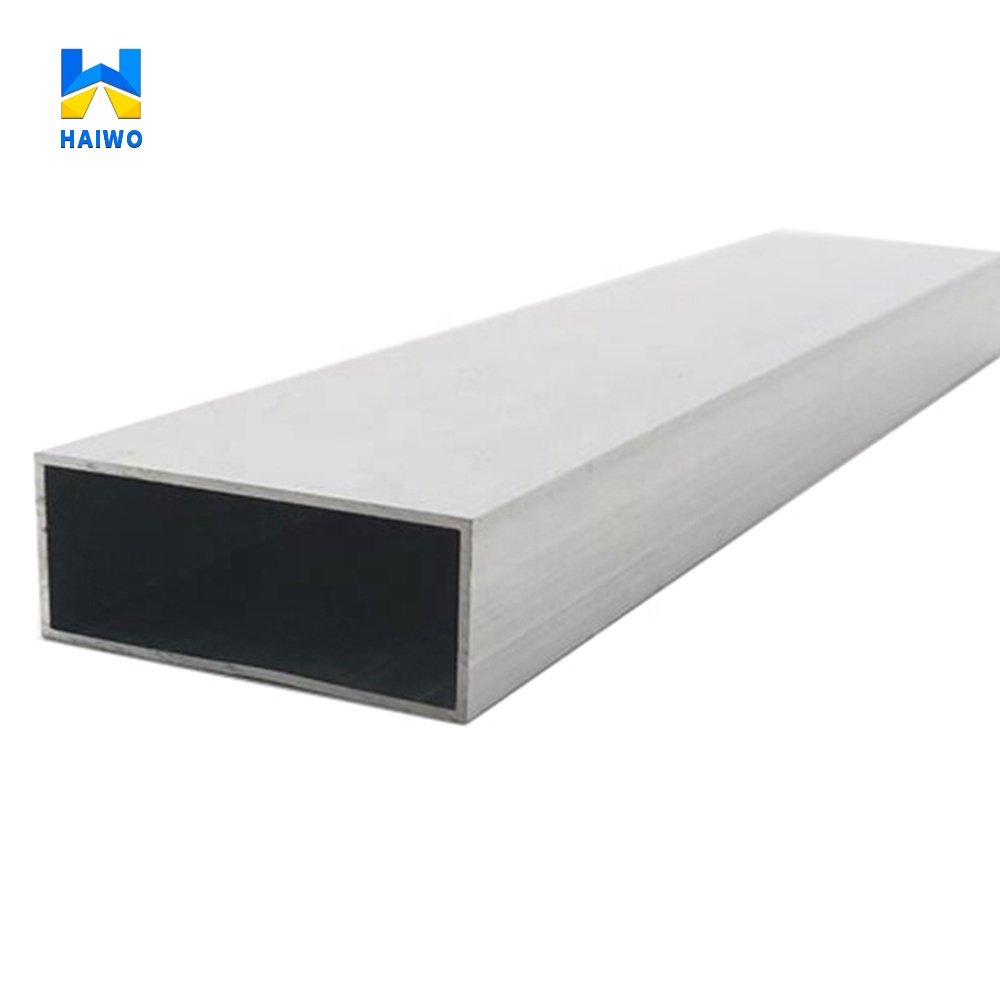 ASTM 1050 1060 1070 5005 5056 5083 6061 7075 T6 Rectangular Anodized Aluminum Pipe Price Square Tubing