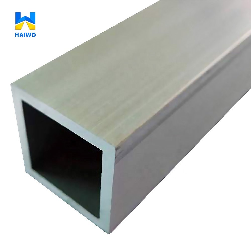 ASTM 1050 1060 1070 5005 5056 5083 6061 7075 T6 Rectangular Anodized Aluminum Pipe Price Square Tubing