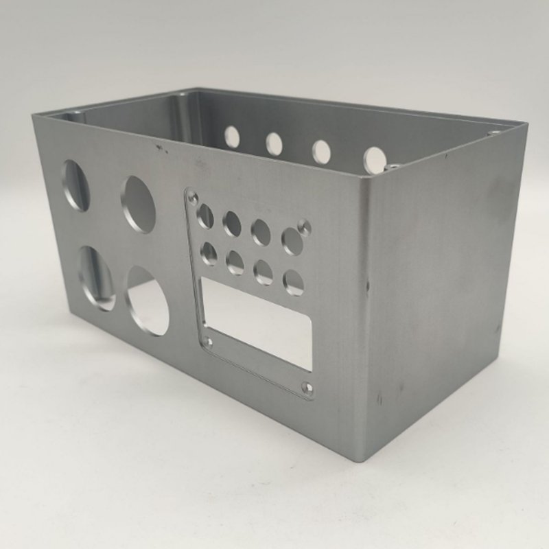 Black Gray anodized extruded custom aluminum enclosure for electronics