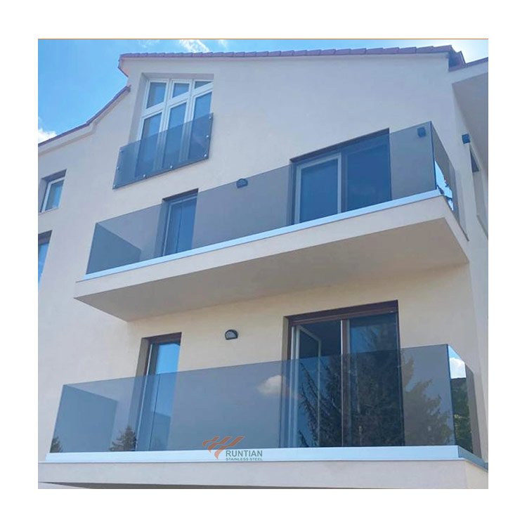 Foshan aluminum profile product glass railing u channel base shoe frameless glass fencing spigot balustrade handrail pipe