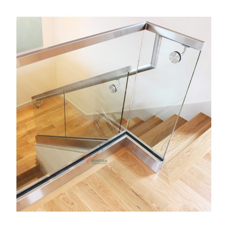 Foshan aluminum profile product glass railing u channel base shoe frameless glass fencing spigot balustrade handrail pipe