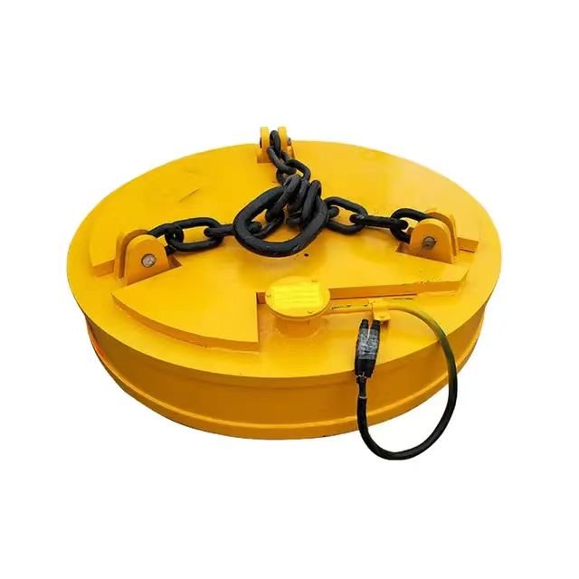Heavy duty electromagnetic 500 kg lifting electromagnet crane