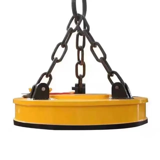 Heavy duty electromagnetic 500 kg lifting electromagnet crane