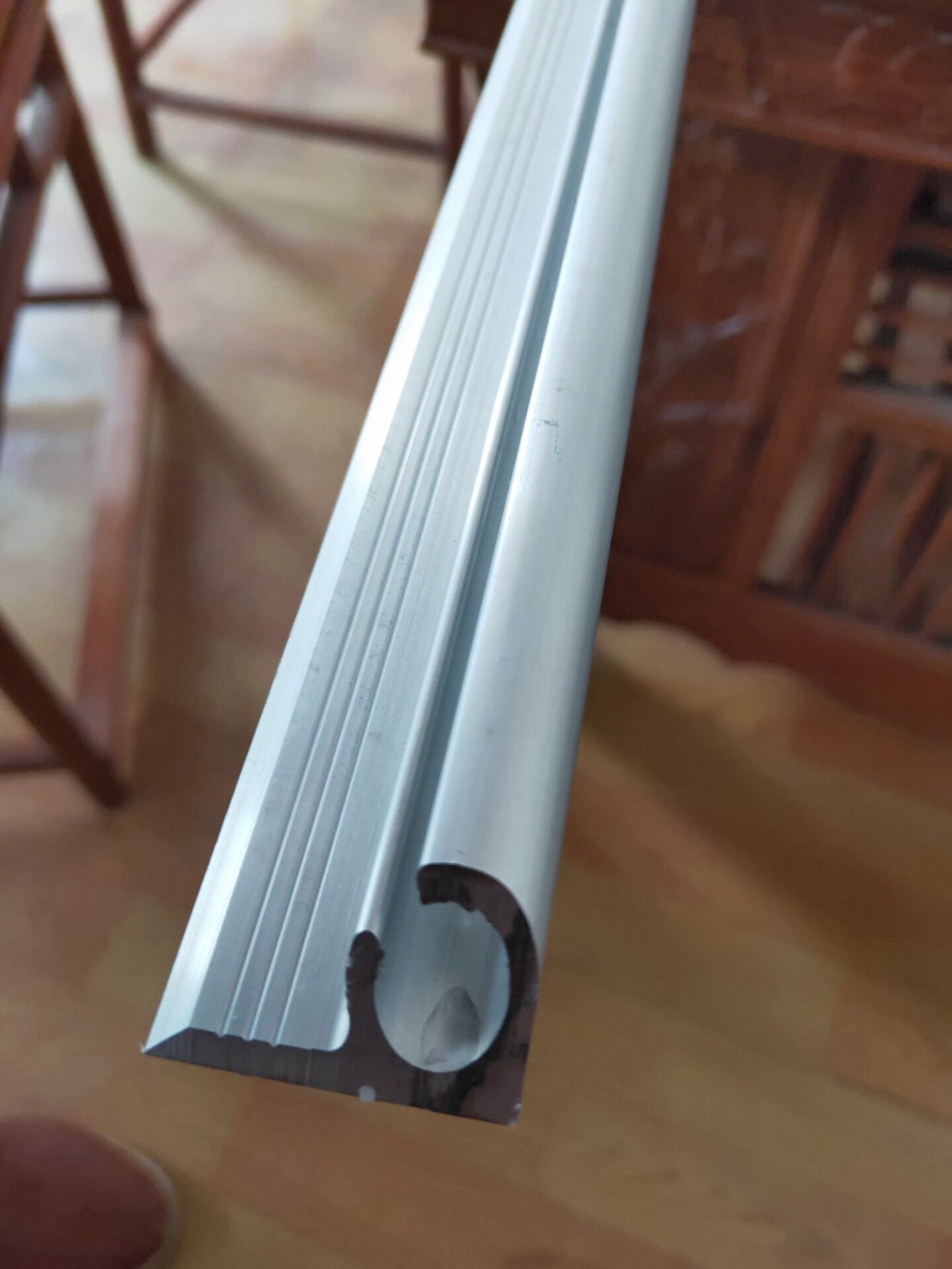 Aluminium profile for tent keder BOLT-ON RAIL