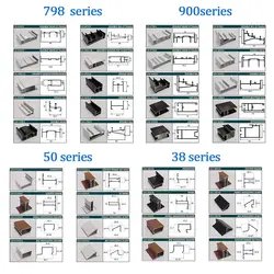 798 Series Aluminum Window Door Frame Profiles Section Supplier Glass And Aluminum Accessories 798 Al