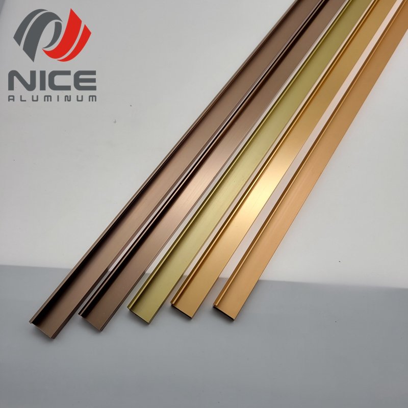 Glazed Aluminium Sliding Door Front Door Glass F/H Shape 4mm Aluminum Narrow Frame