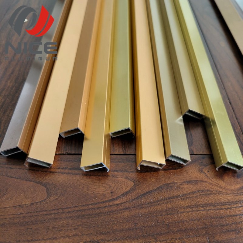 Glazed Aluminium Sliding Door Front Door Glass F/H Shape 4mm Aluminum Narrow Frame