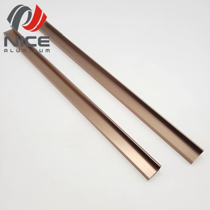 Glazed Aluminium Sliding Door Front Door Glass F/H Shape 4mm Aluminum Narrow Frame