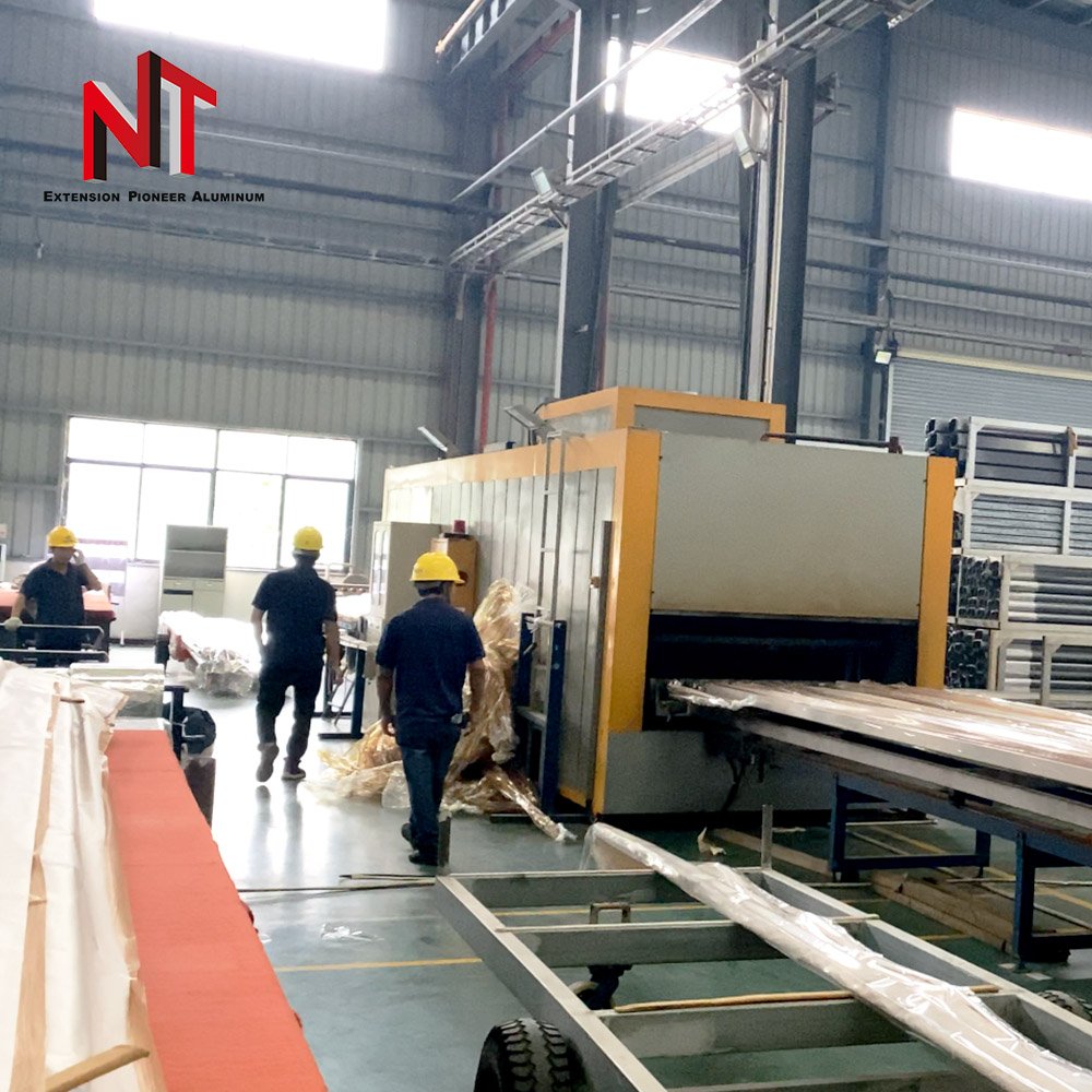 NUOTUO China OEM ISO14001 and ISO9001 low price customized wooden grain sliding aluminium profile for window and door profile
