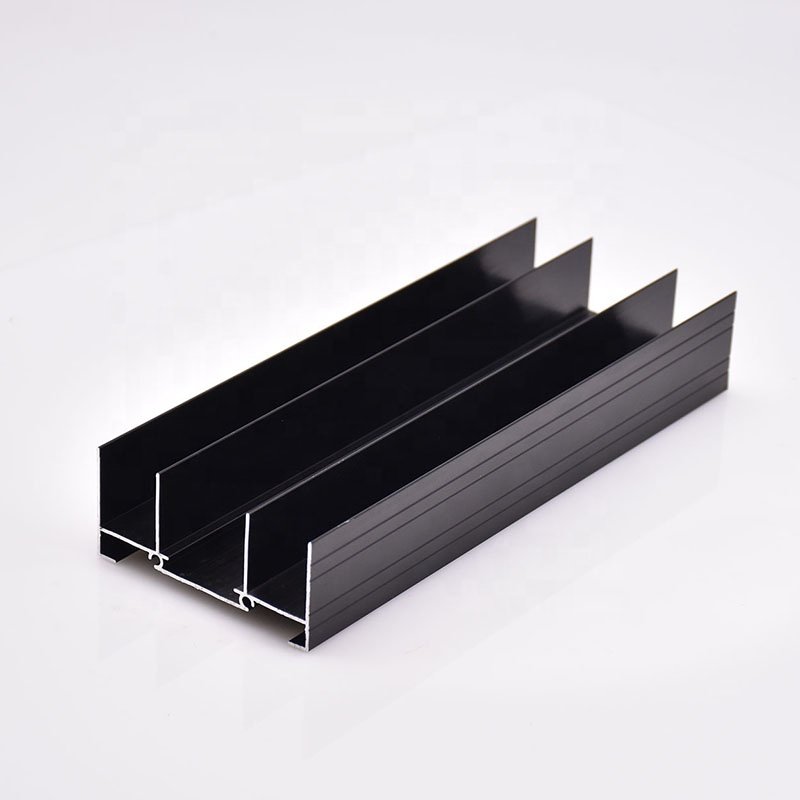 Extrusion Aluminum Windows Profiles Aluminum Profiles Supplier Anodized Black Custom Aluminum Profiles