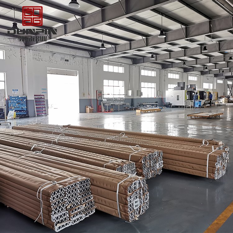 CNC machining frame material 30*30 t slot aluminum profile extrusion in assembly line