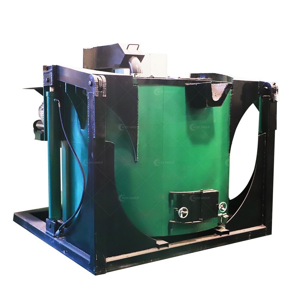 Small Scrap Aluminum Melting Furnace And Aluminum Ingot Casting Machine