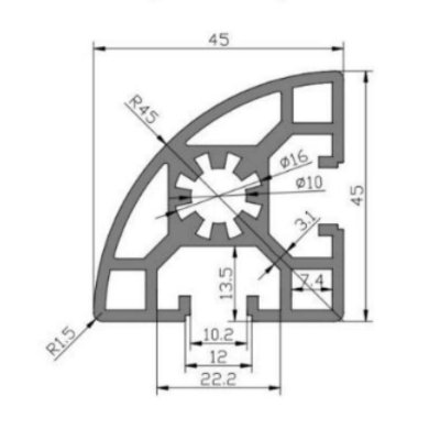 China Supplier perfil de aluminio 6063 Anodized Aluminium Frame Profile Factory Price Custom Aluminum Extrusion Profiles