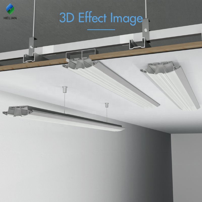 High Quality Wide Double Row LED Aluminum Profile Channel for LED Strip Lighting Industrial Aluminum Extrusion