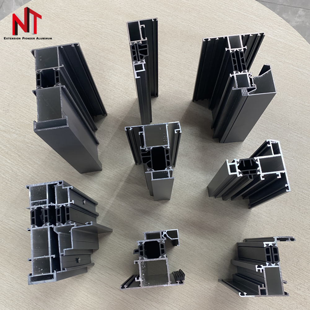NUOTUO OEM 6000 Series Aluminum Profile for Window & Door Frame Powder Coating High Grade Aluminum Profiles