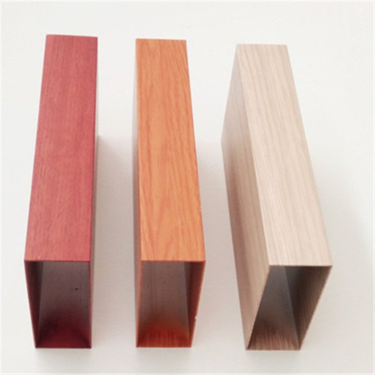 Wood Grain China Manufacturer Best Selling Profiles Led Round Square Tube Color Coated Aluminum Pipe