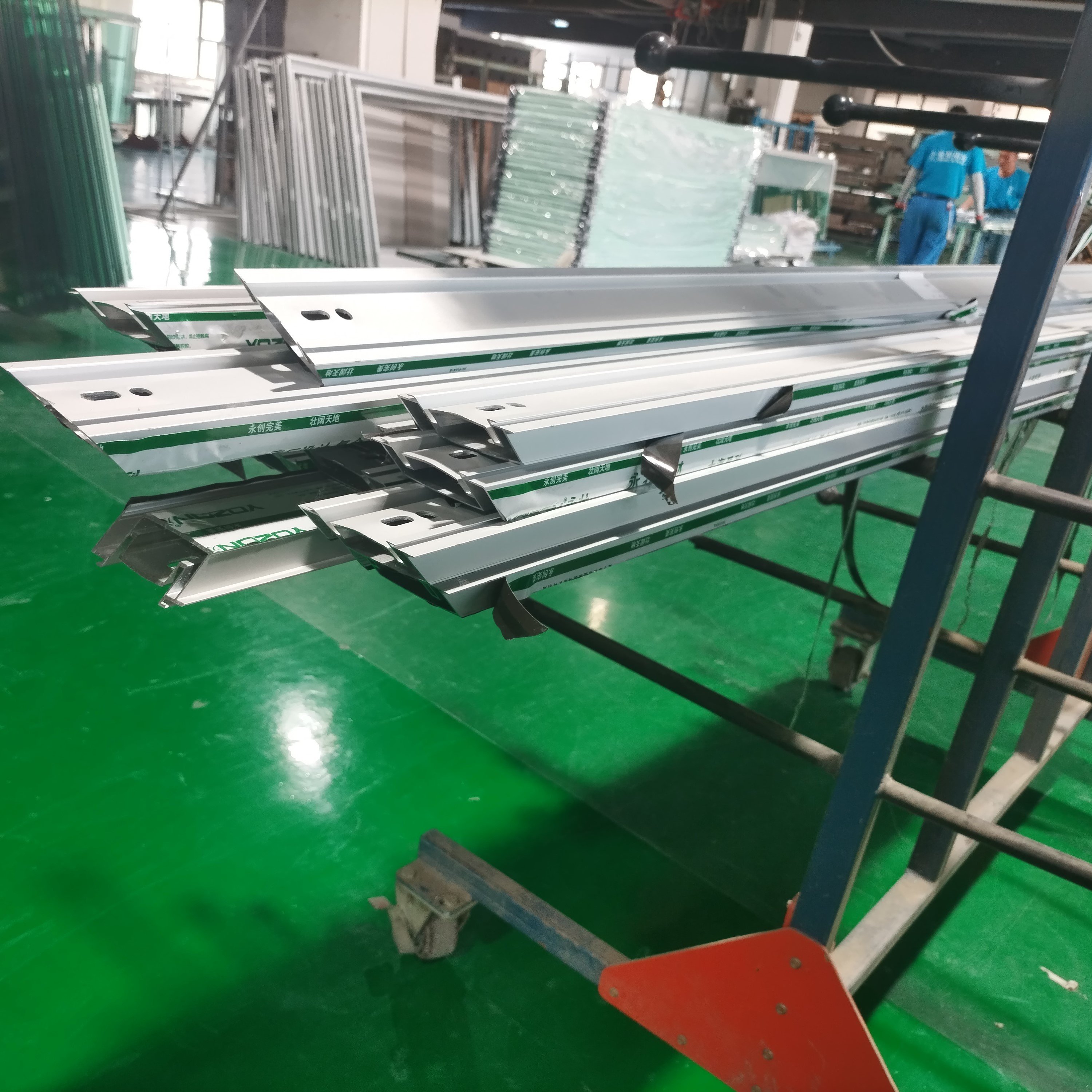 Architectural High Precision Aluminum Profiles Powder Coated Window partition Extrusions Aluminum Profile