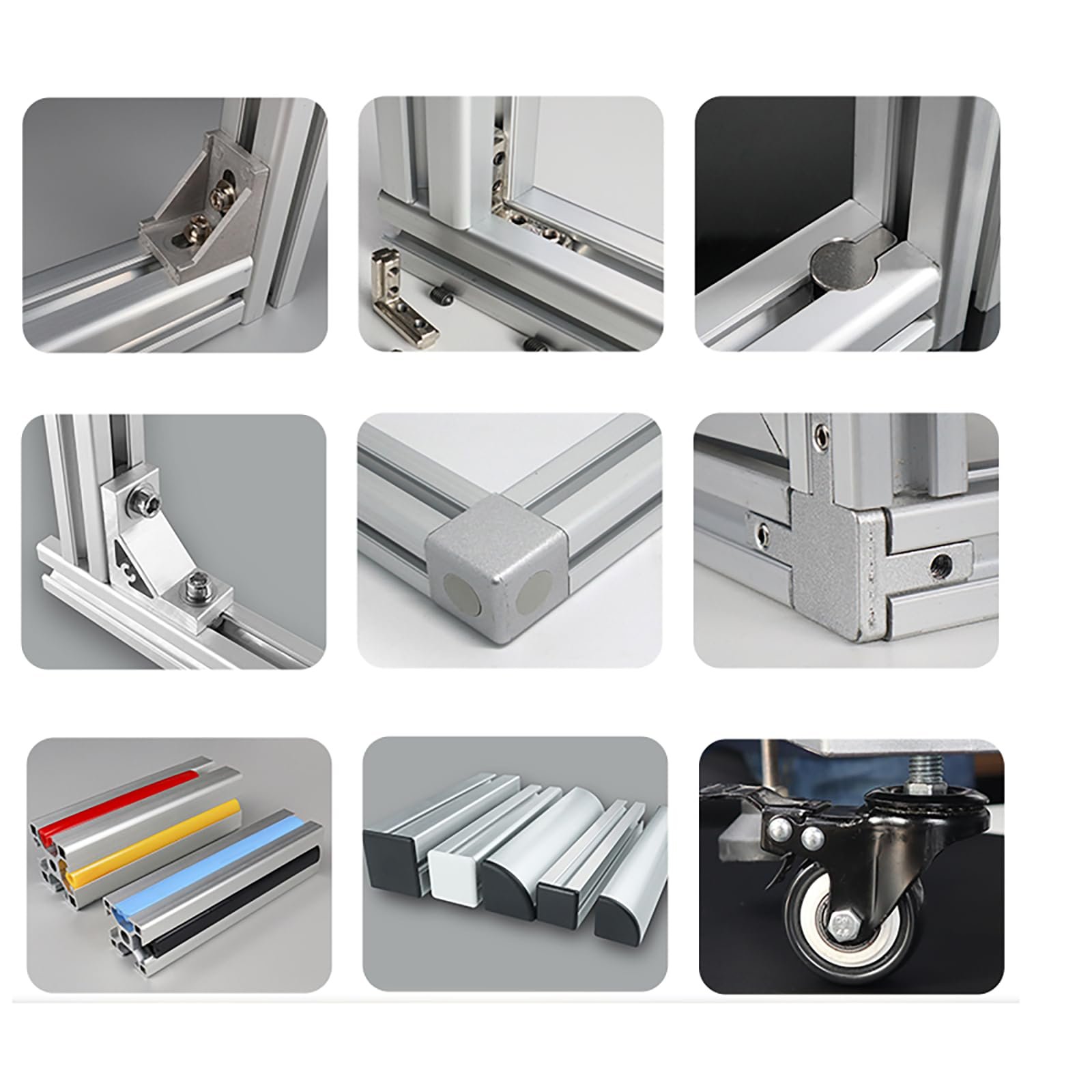 SYNRISE Aluminum Profile Accessories Anchor Connector Central Connectors for T Slot Profiles
