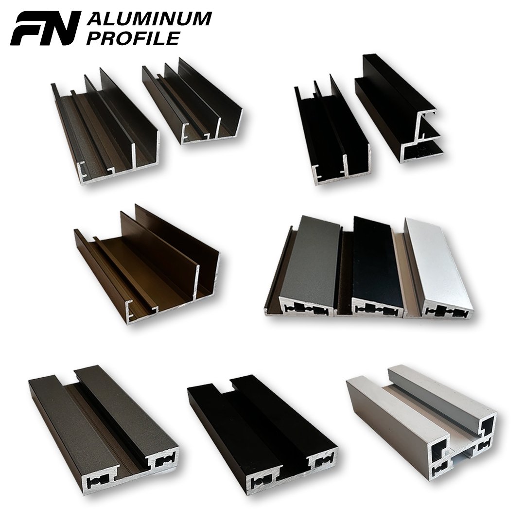 Foshan Factory OEM&ODM Perfiles De Aluminio Custom Minimalist Sliding Door Frame Profile Aluminum Profile