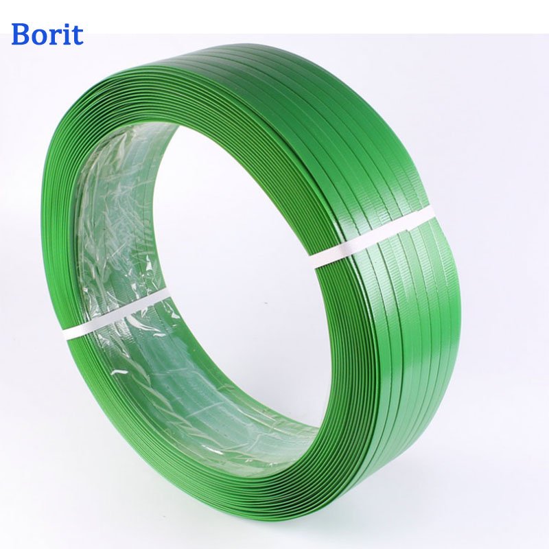 High Tensile Belt Smooth Packing Plastic High Tensile Green 16mm Embossed PET Strap Band