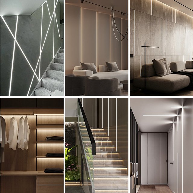 A1010C Extrusion Aluminum Profiles with Channel, Kitchen Aluminum Profile led Profile Light Aluminum