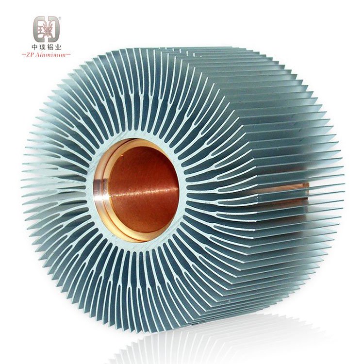 Circular Round Sunflower Heat Sink Radiator Heatsink Manufacturers Custom Aluminum Extruded Aluminium Profile 6000 Series 6063