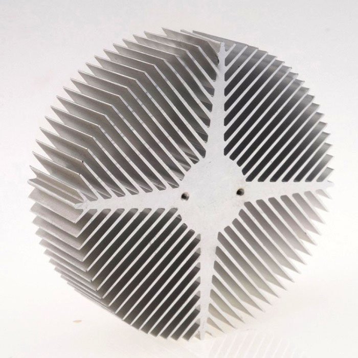 Circular Round Sunflower Heat Sink Radiator Heatsink Manufacturers Custom Aluminum Extruded Aluminium Profile 6000 Series 6063