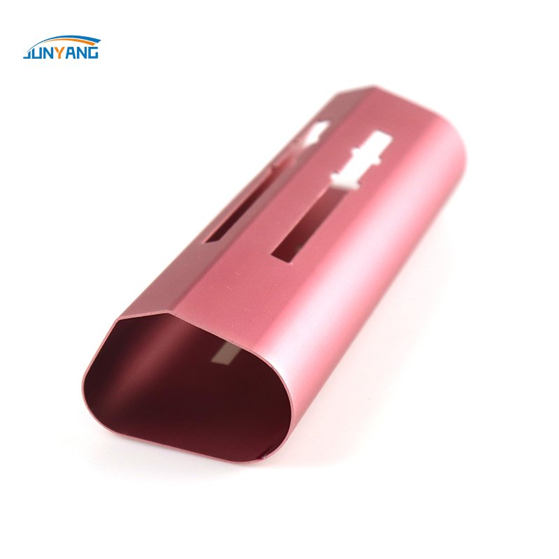 Factory Customized Special-Shaped Aluminum Tube Red Anodized CNC Machining Aluminum Extruded Aluminum Profile