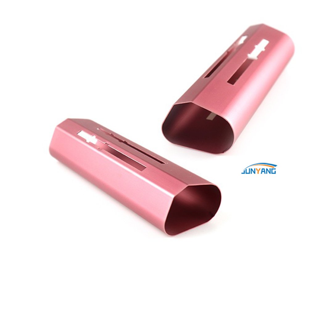 Factory Customized Special-Shaped Aluminum Tube Red Anodized CNC Machining Aluminum Extruded Aluminum Profile