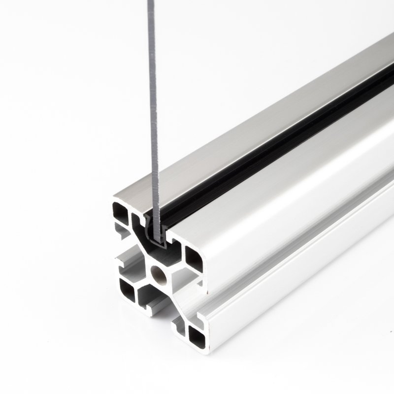 U-type Black PVC Sealing Strip Window Channel Strip T Slot Aluminum Profiles And Accessories