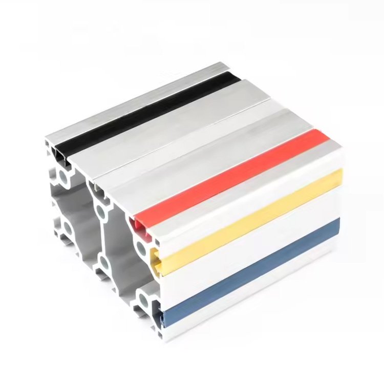 U-type Black PVC Sealing Strip Window Channel Strip T Slot Aluminum Profiles And Accessories