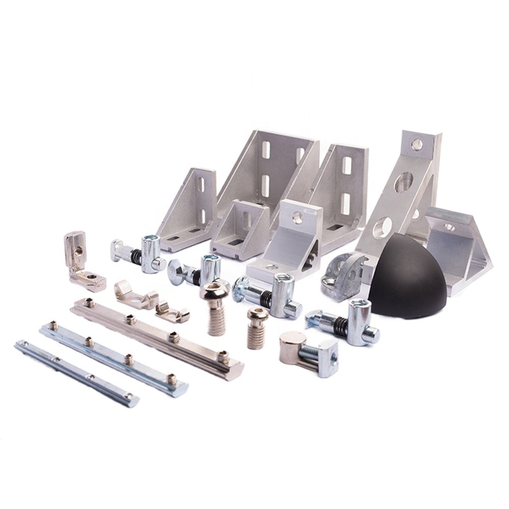 Modular 4040/4080 anodized t-slot item aluminium accessories bosch profiles