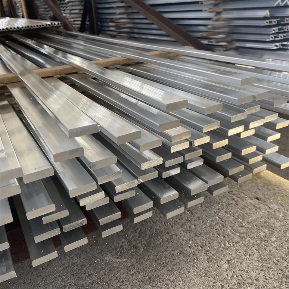 Factory Price Aluminum Rod 6061 6063 7075 Rectangle Aluminum Flat Bar Square Aluminum Bars