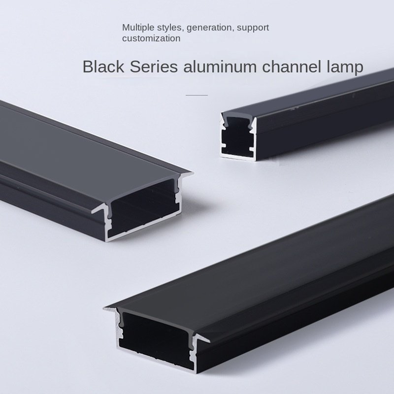 High Quality 90 Degree 20mm Wide V Channel Mount Aluminum LED Profile Black Heatsink Lighting Industrial Applications T5 Temper