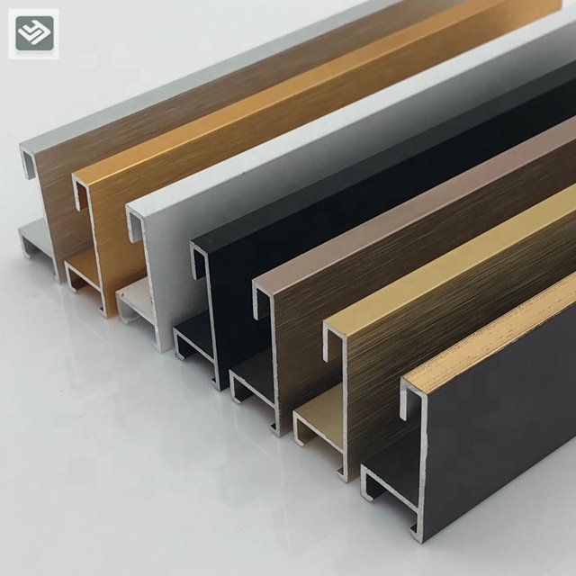 Aluminum Trim Cnc Processing Foshan Factory Foshan Customized Aluminum Strip Profile For Photo Frame Decoration Cabinet