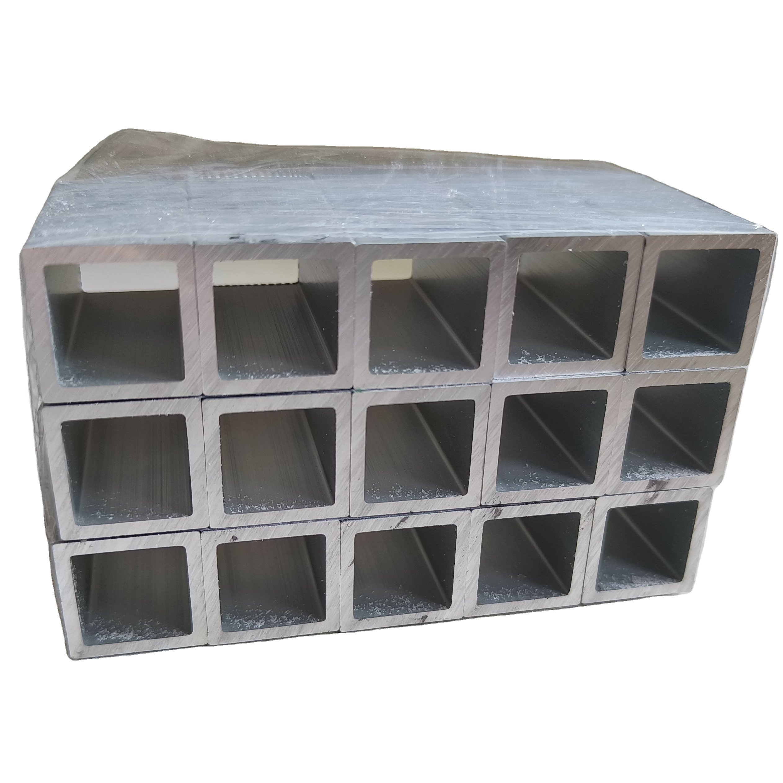 Aluminum square tube profile 20*20mm cube tubing assembly for DIY cubic cabinet system with drilling holes