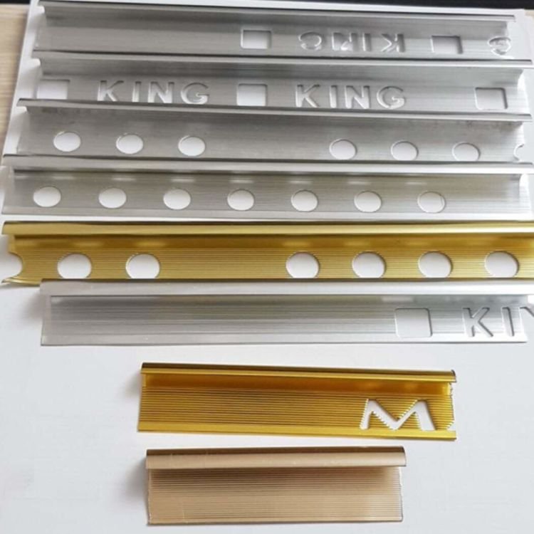 L U T I shape ceramic tile trim pieces quarter round wall floor edge application aluminum profile tile trim