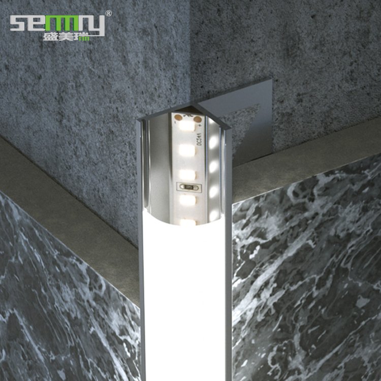 35 x 15 mm acrylic curving lamp cover linear strip led round aluminium profile with led bar